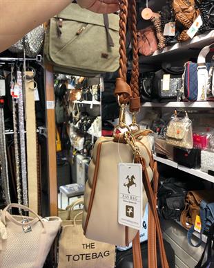 1189 Nas Bag Kadın Çapraz Çanta Kum Taba Dona