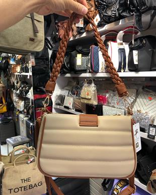 1189 Nas Bag Kadın Çapraz Çanta Kum Taba Dona