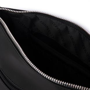 1227Nas Bag Kadın Çapraz Çok Gözlü Günlük Çanta Siyah Buzzy