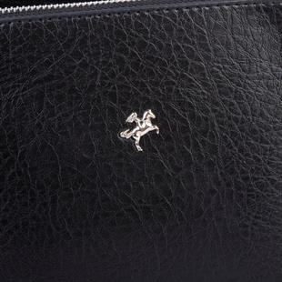 1483 Nas Bag Kadın Omuz ve Çapraz Zincirli ve Uzun Çift Askılı (20x15 cm) Siyah Victoria