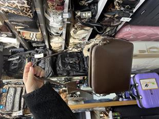 1483 Nas Bag Kadın Omuz ve Çapraz Zincirli ve Uzun Çift Askılı (20x15 cm)kahve vctoria