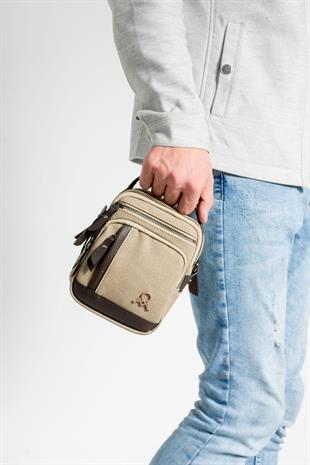 414 erkek el çantası vizon kahve