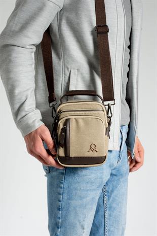 414 erkek el çantası vizon kahve