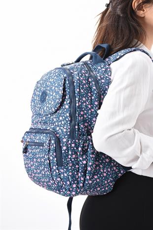 8866 Kenyon Cox Orta Boy Okul Ve Günlük Krinkıl Kumaş Sırt Çantası 40X30CmDerinlik 15 Cm