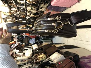 Acı kahve çok gözlü el ve çapraz askılı kadın çantası ebat 20cm27