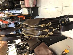 Acı kahve çok gözlü el ve çapraz askılı kadın çantası ebat 20cm27