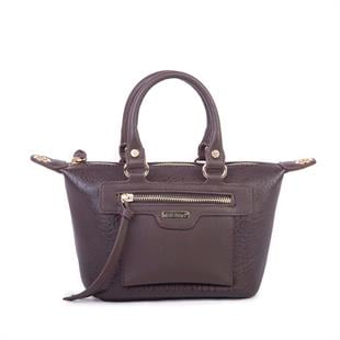 Acı kahve Nas Bag Kadın Mini El ve Postacı Çantası 