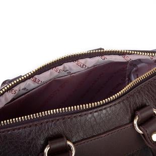 Acı kahve Nas Bag Kadın Mini El ve Postacı Çantası 