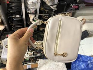 Bej Küçük el ve çapraz askılı çok gözlü şık tasarım nas bags 1444 ebat 20cm15