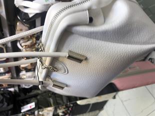 beyaz Kadın Midi Boy El ve Çapraz Çanta Kum Kahve Lopez