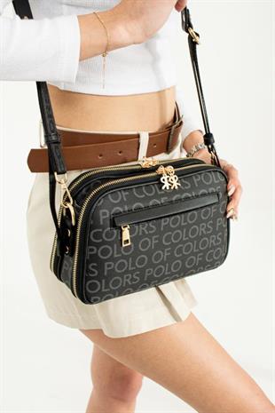 Kadın postacı çanta  25cm17 çok gözlü 