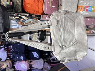 beyaz kırık  l8766 kavi Retro deri  yıkanmış deri kadın kol çantası yumuşak deri çok gözlü çanta ebat 36*25 