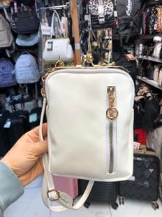 Beyaz klipsli çanta postacı model ebat 20cm15