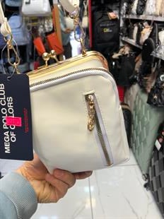 Beyaz klipsli çanta postacı model ebat 20cm15