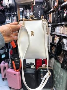 Beyaz klipsli çanta postacı model ebat 20cm15