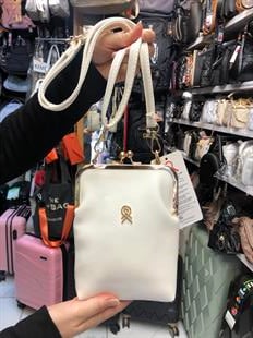 Beyaz klipsli çanta postacı model ebat 20cm15