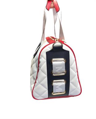 Beyaz Lacivert Miami Polo kadın 1204 kadın el çantası 