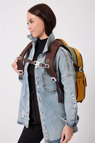 Büyük boy okul çantası forever young okul çantası unisex modem 