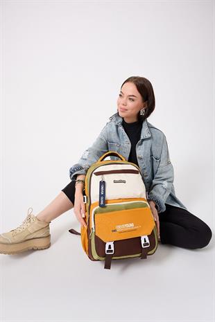 Büyük boy okul çantası forever young okul çantası unisex modem 