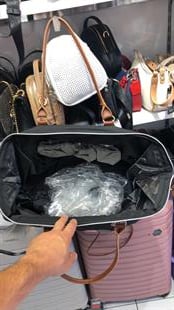 Gri büyük çanta miki 55cm35cm