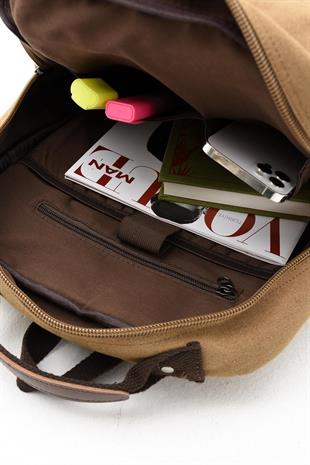 camel Kenyon Cox kanvas a kalite Erkek Sırt Çantası Kanvas Kumaş Ebat 42Cm32Cm