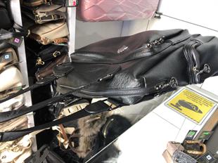 deri Viktoria su geçirmez Nas büyük kol çantası siyah 1183