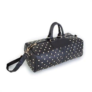 El valizli Zımba Detaylı Kadın El Çantası - 436 SIYAH NATURAL 45cm15cm25 cm