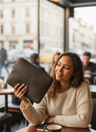 elizabell koyu kahve  6077 Tablet çantası ebat 33cm25 cm 