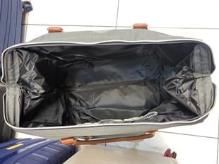 Gri büyük çanta  gözü açık mikili anne bebek veya seyahat için Çantası  en 55cm boy 35cm derinlik 24