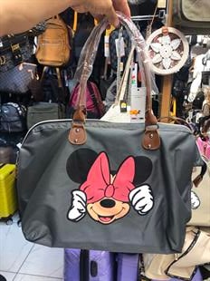 Gri büyük çanta miki 55cm35cm