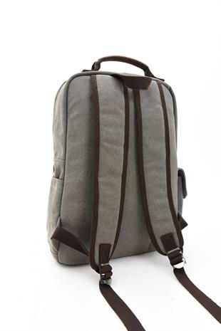 gri Kenyon Cox kanvas a kalite Erkek Sırt Çantası Kanvas Kumaş Ebat 42Cm32Cm