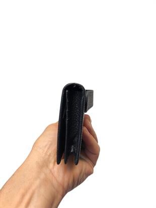 Westpolo Unisex Hakiki Deri Telefon Bölmeli Mıknatıslı Kapaklı Uzun Cüzdan, El Portföyü