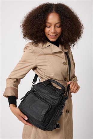 Kenyon Cox Yıkama Deri Sırt Ve Omuz Çantası