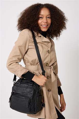 Kenyon Cox Yıkama Deri Sırt Ve Omuz Çantası