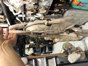 Kadın kol ve sırt çantası yıkanmış deri