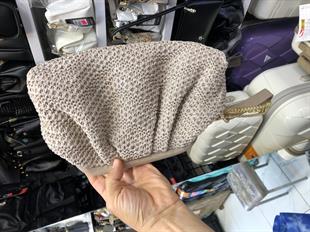 Kadın postacı burslu postacı çanta örgülü vizon 