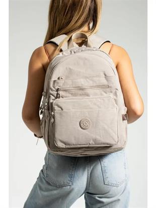 Kadın sırt çanta 30cm27cm orta boy kırinkil kumaş çanta 