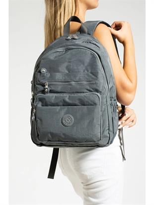 Kadın sırt çanta 30cm27cm orta boy kırinkil kumaş çanta 