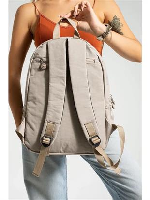 Kadın sırt çanta 30cm27cm orta boy kırinkil kumaş çanta 