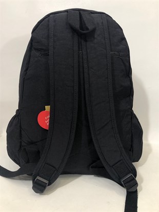 Kadın sırt çantası ve okul çantası krinkıl kumaş ebat 45cm35cm siyah