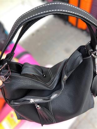 Kadın sırt ve kol çantası modeli yumuşak deri ebat 40 cm 35