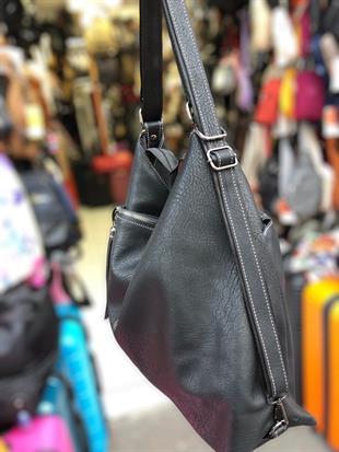 Kadın sırt ve kol çantası modeli yumuşak deri ebat 40 cm 35