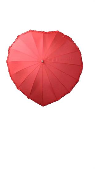 Kalp Şemsiye  Kalp Şeklinde Şemsiye Özel Tasarımlı Büyük Boy Boston Şemsiye