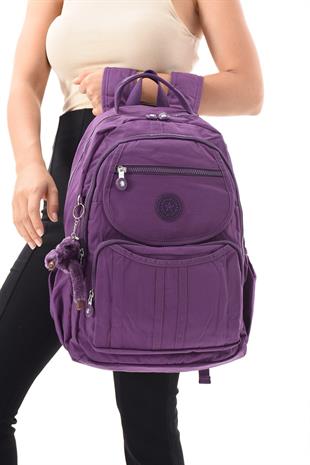 Kenyon Cox 8860 Mor Unisex Klınkır Maymunlu Günlük ve Okul Sırt Çantası