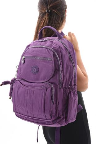 Kenyon Cox 8860 Mor Unisex Klınkır Maymunlu Günlük ve Okul Sırt Çantası