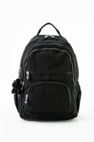 Kenyon Cox 8862 Unisex Klınkır Maymunlu Günlük ve Okul Sırt Çantası Siyah 