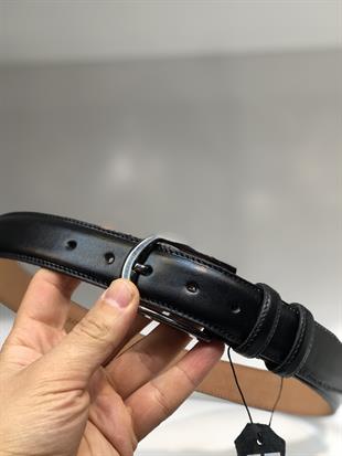 Klasik takim elbise kemeri hakiki deri 3 cm 