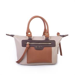 Koyu Krem kahve  Nas Bag Kadın Mini El ve Postacı Çantası 