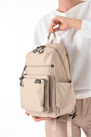 krem Çok hafif kadın orta boy sırt çantası Sanmorris ebat 36cm26