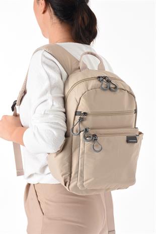 krem Çok hafif kadın orta boy sırt çantası Sanmorris ebat 36cm26